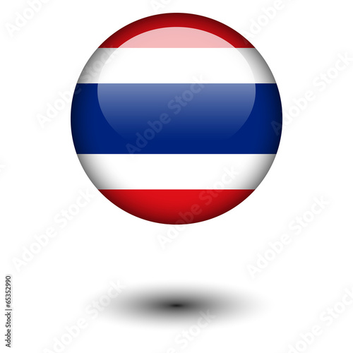 Flag button illustration - Thailand