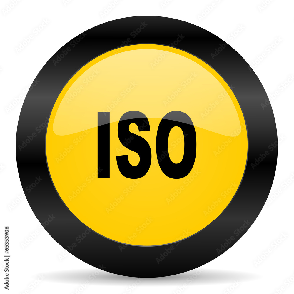 iso black yellow web icon