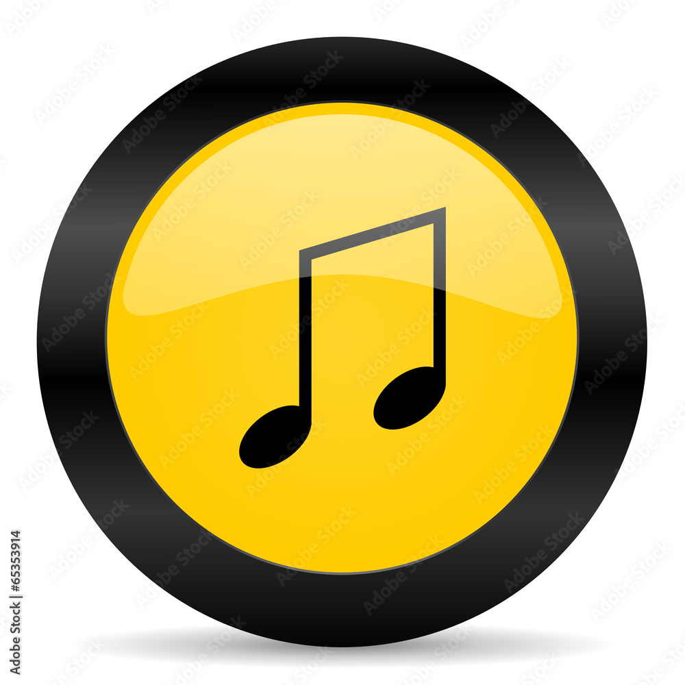 music black yellow web icon music black yellow web icon