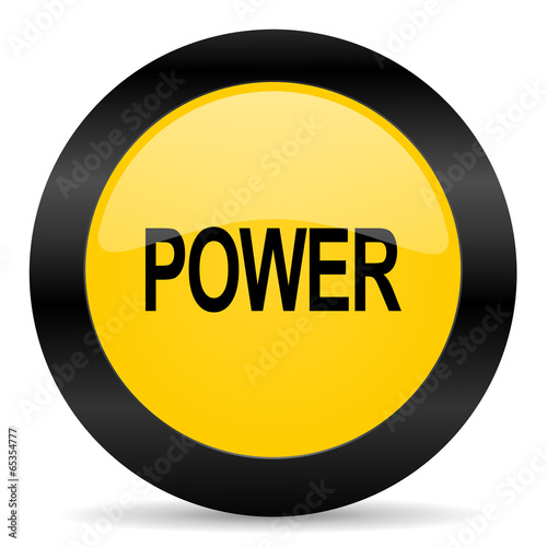 power black yellow web icon