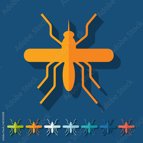 Flat design: mosquito