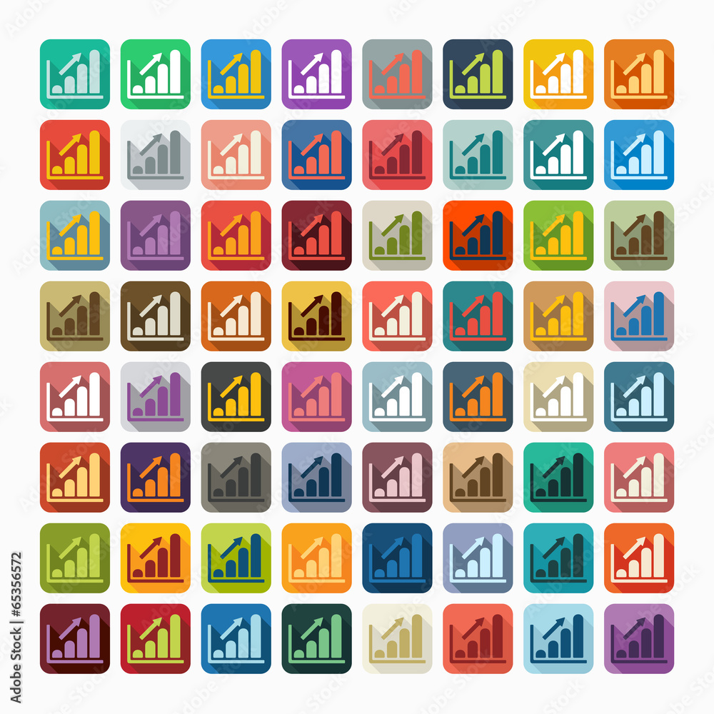 Flat design: chart Flat design: chart
