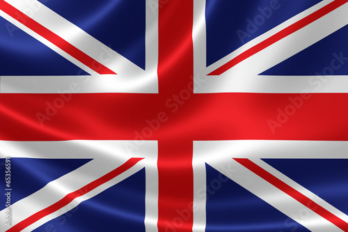 Close up of the Flag of United Kingdom