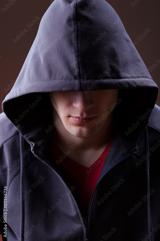 Man in a hoodie Man in a hoodie