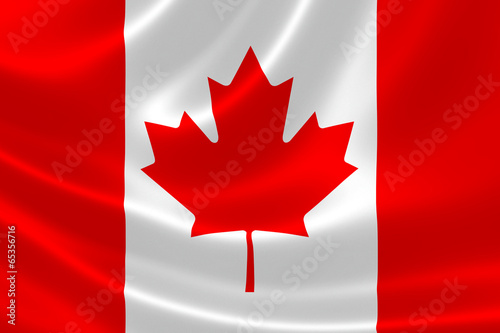 Close up of Canadian Flag