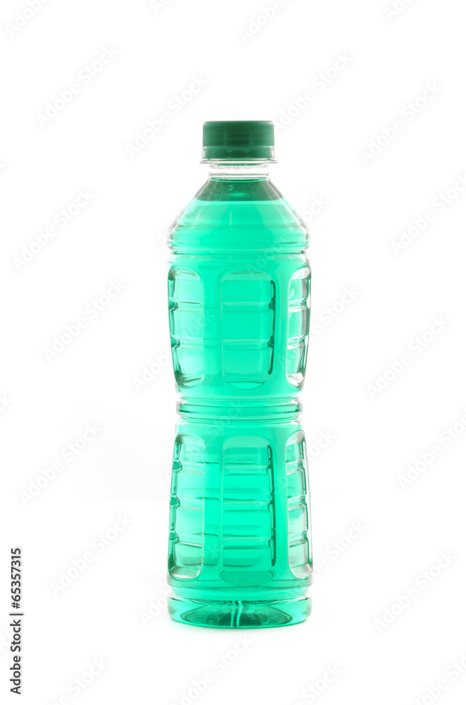 Fototapeta premium Soft bottle drink isolated white background