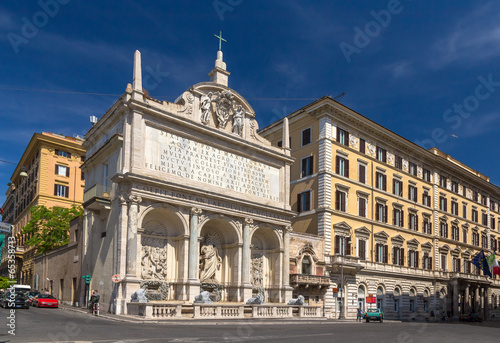 Fontana dell'Acqua Felice in Rome, Italy