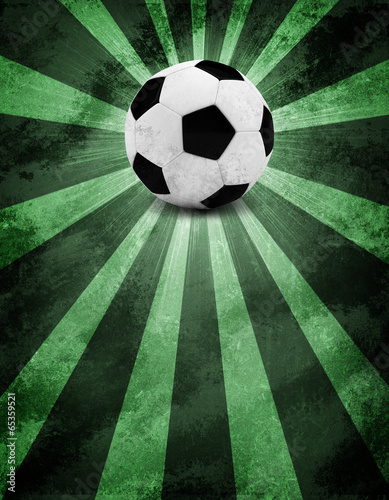Soccer ball. Grunge style