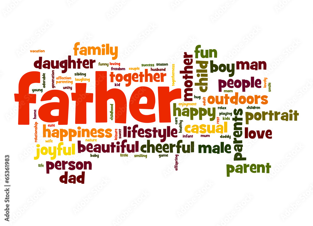 Father word cloud