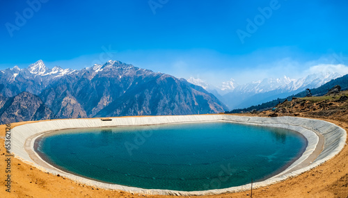 Himalayan artificial lake © Dario Bajurin
