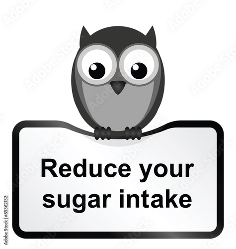 Monochrome obesity sugar intake sign