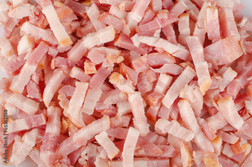 Diced bacon