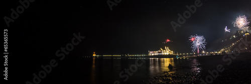 Canvas Print Höhenfeuerwerk Silvester 2013/2014 auf Rügen