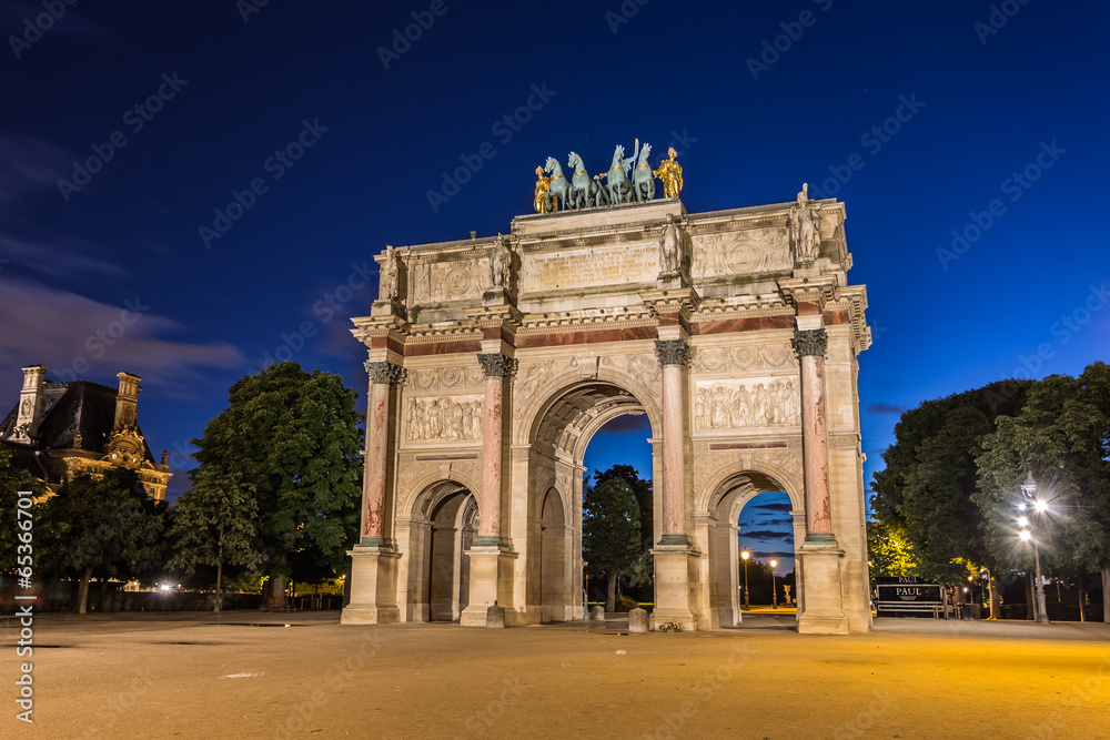 Arc de Triomphe du Carrousel at Tuileries Gardens, Paris