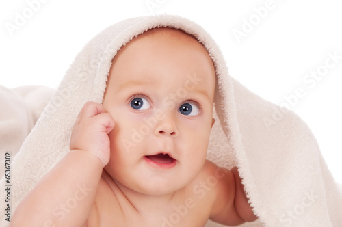 small child with clipping path