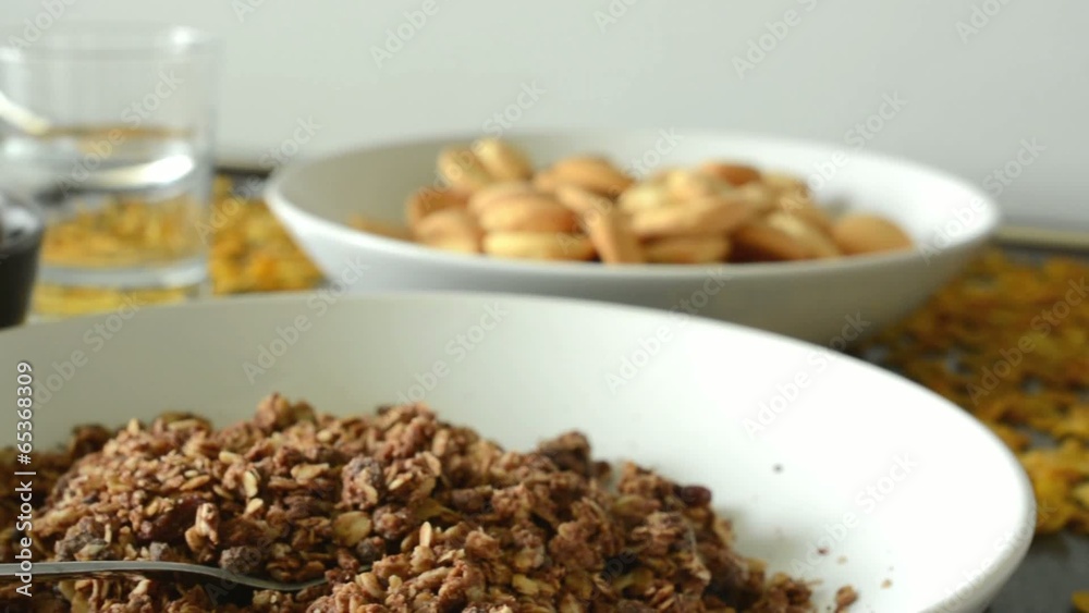 carbohydrates (health food) with drink - corn flakes carbohydrates (health food) with drink - corn flakes