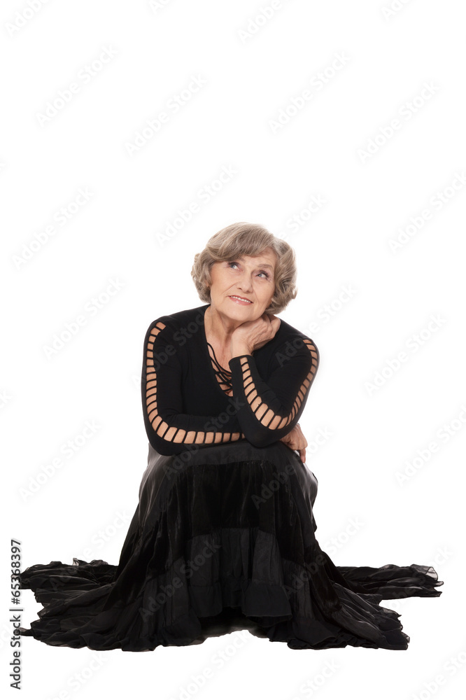 Fototapeta premium Elegant elderly woman