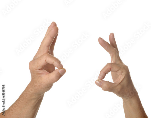 Two hands ok signs