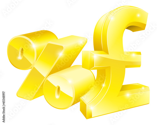 Pound sign percentage rate ...