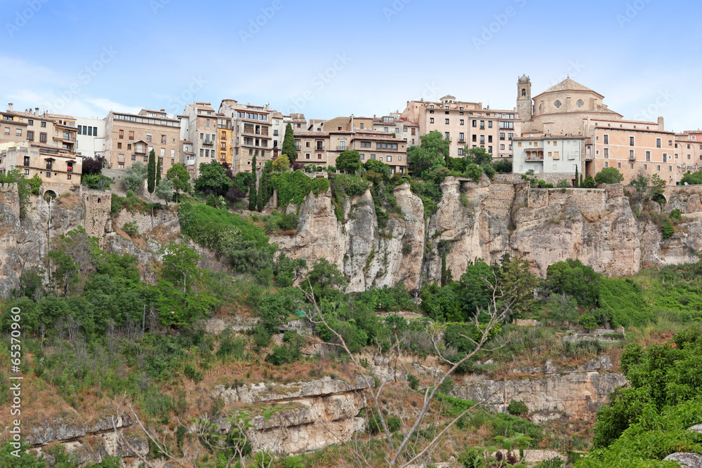 General view of Cuenca town in the morning. Castilla-La Mancha, General view of Cuenca town in the morning. Castilla-La Mancha,