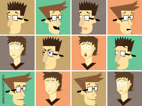 Set emotion character set