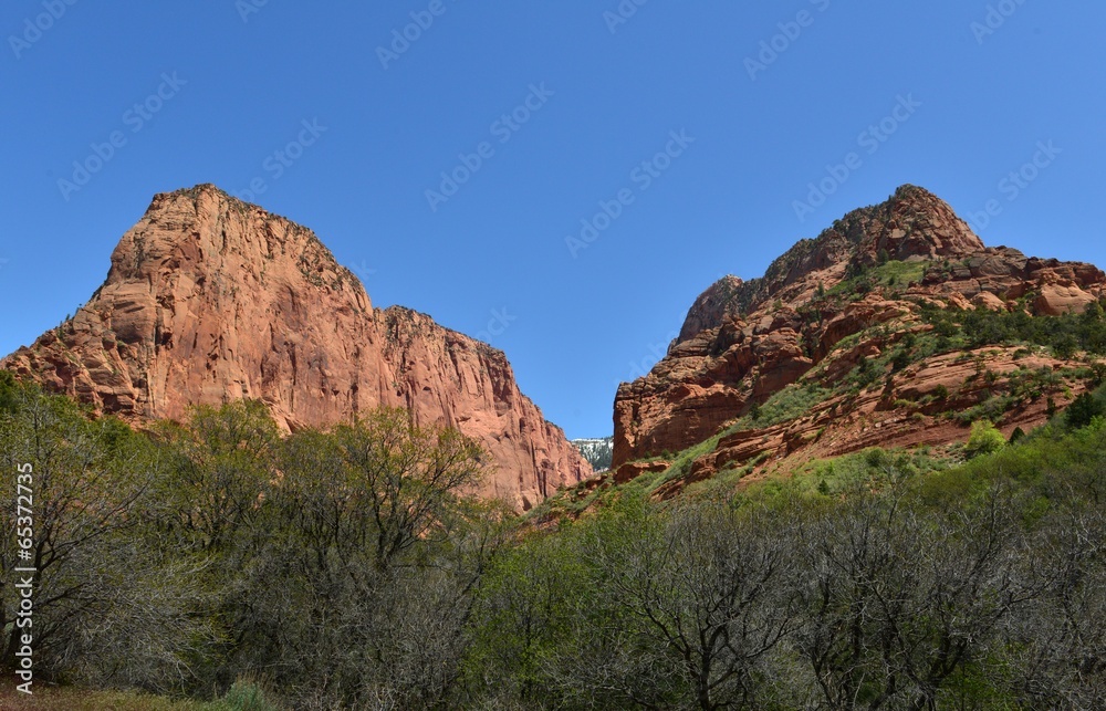Kolob Canyon in Utah, United States of America. Kolob Canyon in Utah, United States of America.