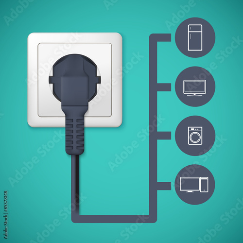 Electrical plug closeup