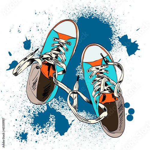 Gumshoes sketch grunge