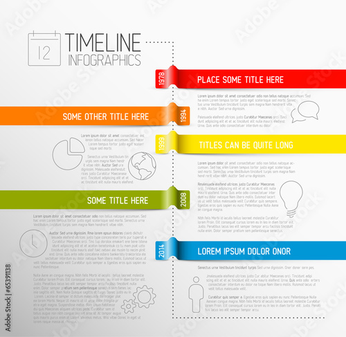 Infographic timeline report template