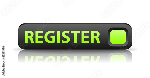 vector 3D gray web button register