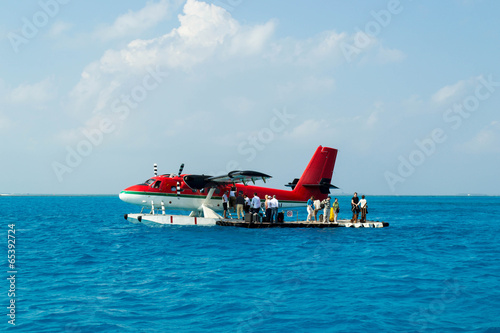 Seaplane in Maldives