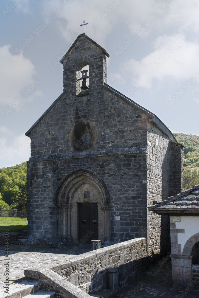 St. James or Pilgrims Church. Roncesvalles. Spain.