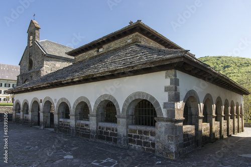 Sancti Spiritus Chapel in Roncesvalles. Spain. photo