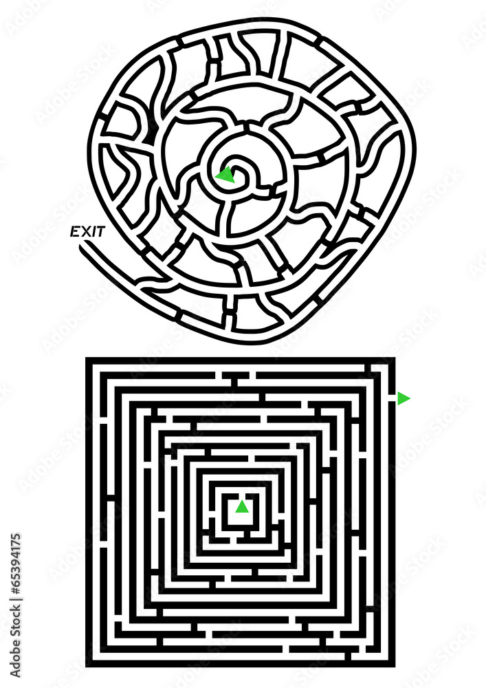 Two mazes Two mazes