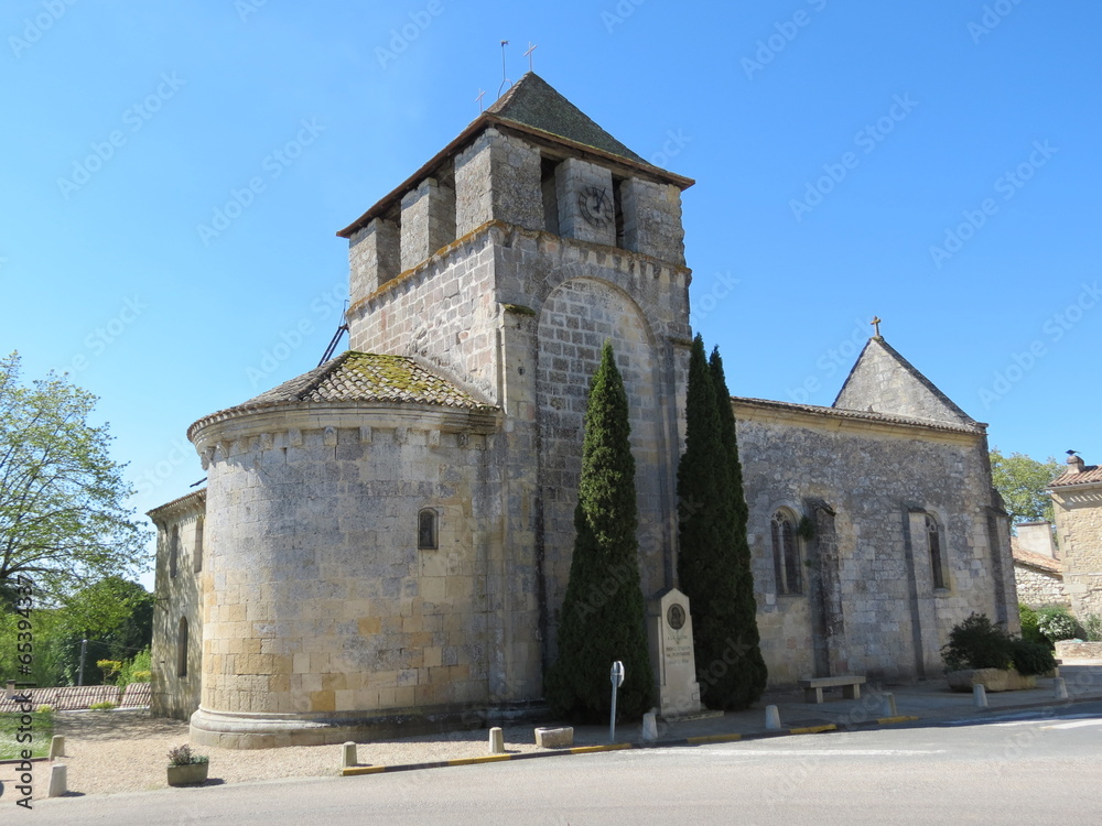 Dordogne - Saint-Michel-de-Montaigne - Eglise St-Michel