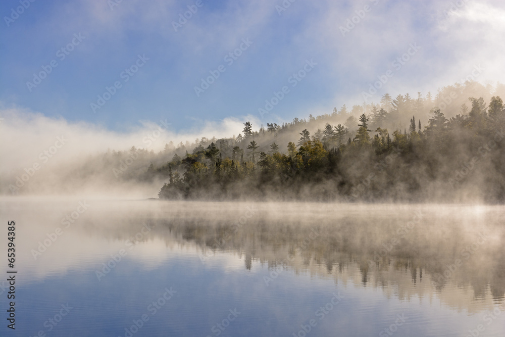 Fog and Reflections in the North Woods Fog and Reflections in the North Woods