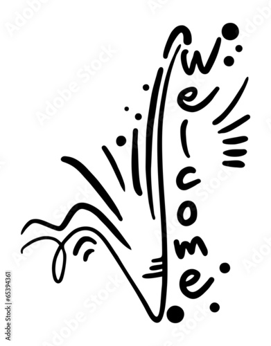 Sticker welcome