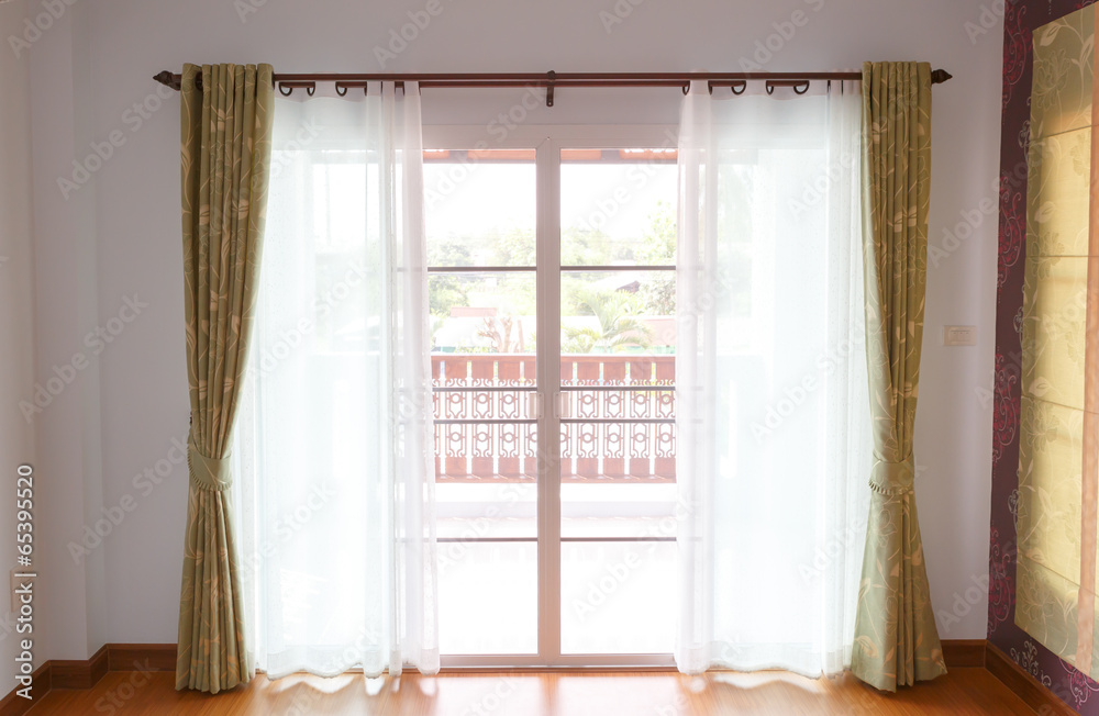 Window with blinds interior