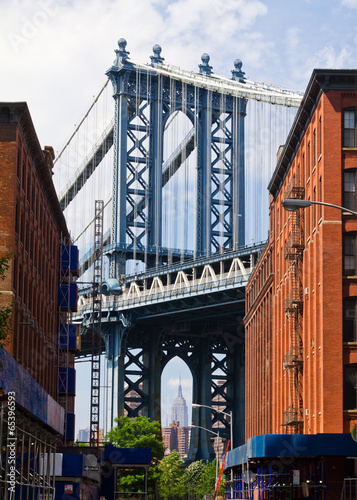 New York City Bridge Scene in Brooklyn