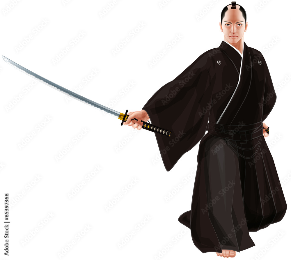 刀を抜く武士 Stock イラスト Adobe Stock