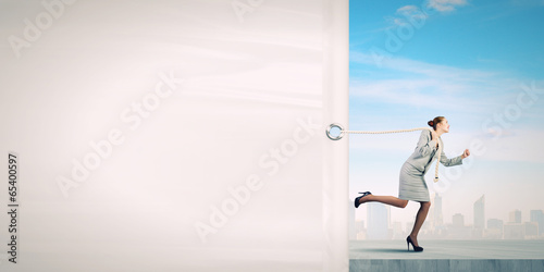 Photos Woman with banner