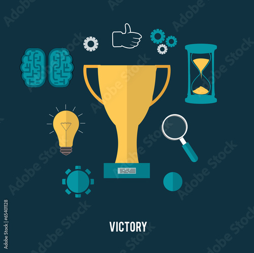 Golden trophy winner cup