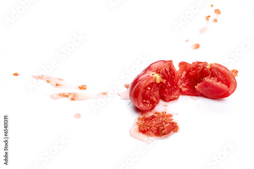 Crushed tomato photo