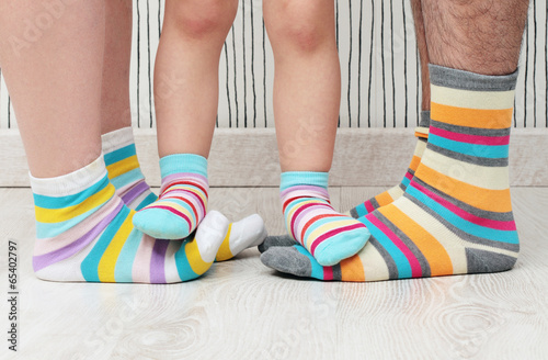 family in socks