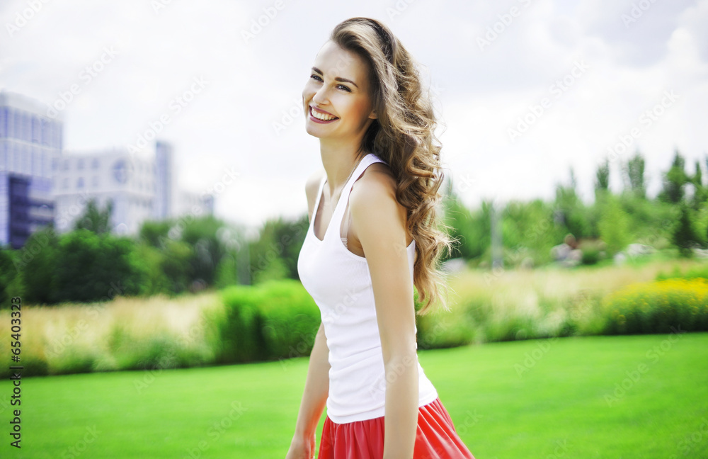 happy young woman happy young woman