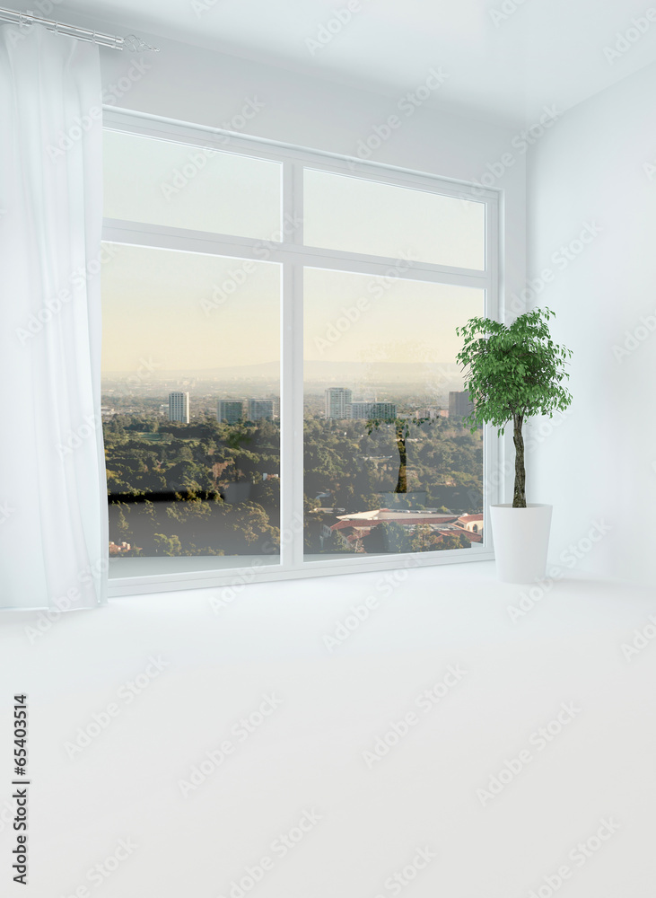 Fototapeta premium Bright light unfurnished apartment