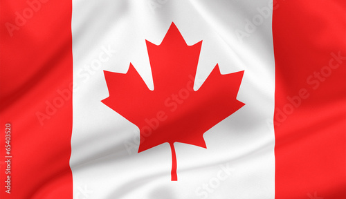 The Maple Leaf Canada state flag