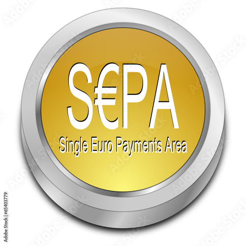SEPA - Single Euro Payments Area - Button
