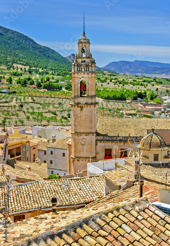 View of Biar Town, Alicante Province, Spain