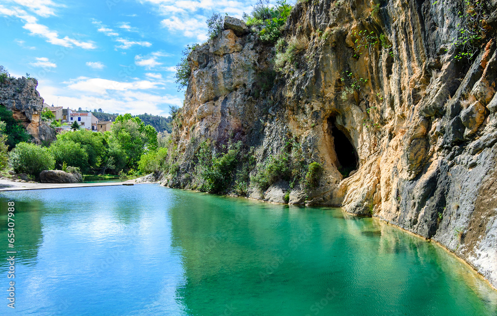 Bolbaite River and Waterfall, Near Ontinyent, Valencia, Spain Bolbaite River and Waterfall, Near Ontinyent, Valencia, Spain